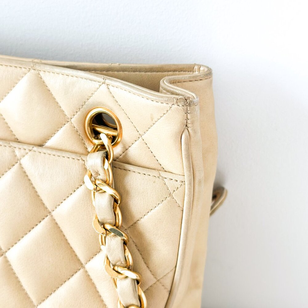 Chanel Quilted Lambskin Chain Bag - Picture 6 of 16